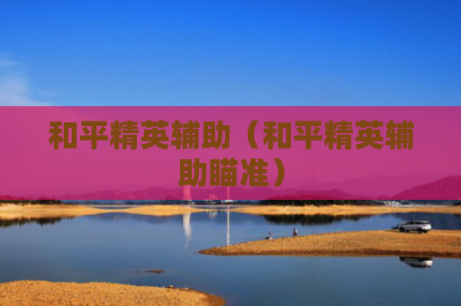 和平精英辅助（和平精英辅助瞄准）